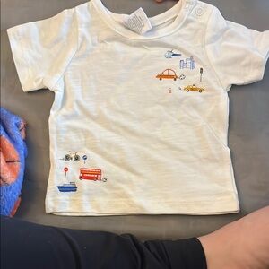 Starting Out Baby T-Shirt with Vehicle Print